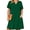 F1-Green, variant on SHOWMALL Women's Plus Casual Dresses V Neck Short Beach Summer Sundress with Pockets Navy Blue Vertical Floral 3X