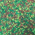 thumbnail image 3 of Jungle Camouflage Cupcake Ice Cream Cake Decoration Confetti Quin Sprinkles -6oz, 3 of 4