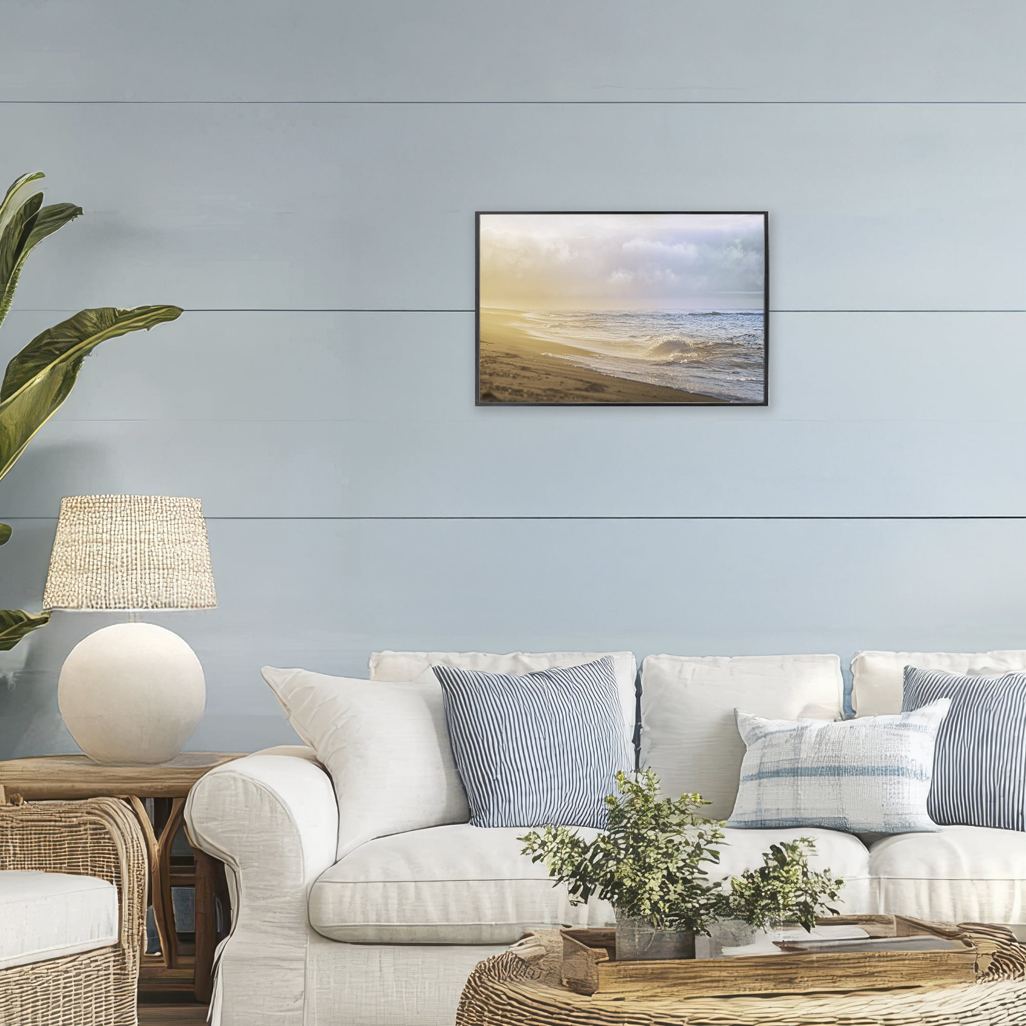 Stupell Industries Gentle Seaside Breeze Black Framed Giclee Art, design by Marcus Prime
