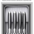 thumbnail image 4 of Knife Drawer Organizer With In-Drawer Knife Block for 9 Knives, Kitchen Utensil Organizer, BPA Free Secure Storage Tray for Countertop Organization, 4 of 9
