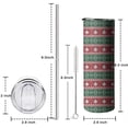 thumbnail image 5 of 20oz Red and Green Christmas Snowman Pattern Skinny Tumblers Stainless Steel Tumbler with Lid and Straw,Vacuum Insulated Double Wall Travel Tumbler Cups with Cleaning Brush for Coffee,Tea, 5 of 6