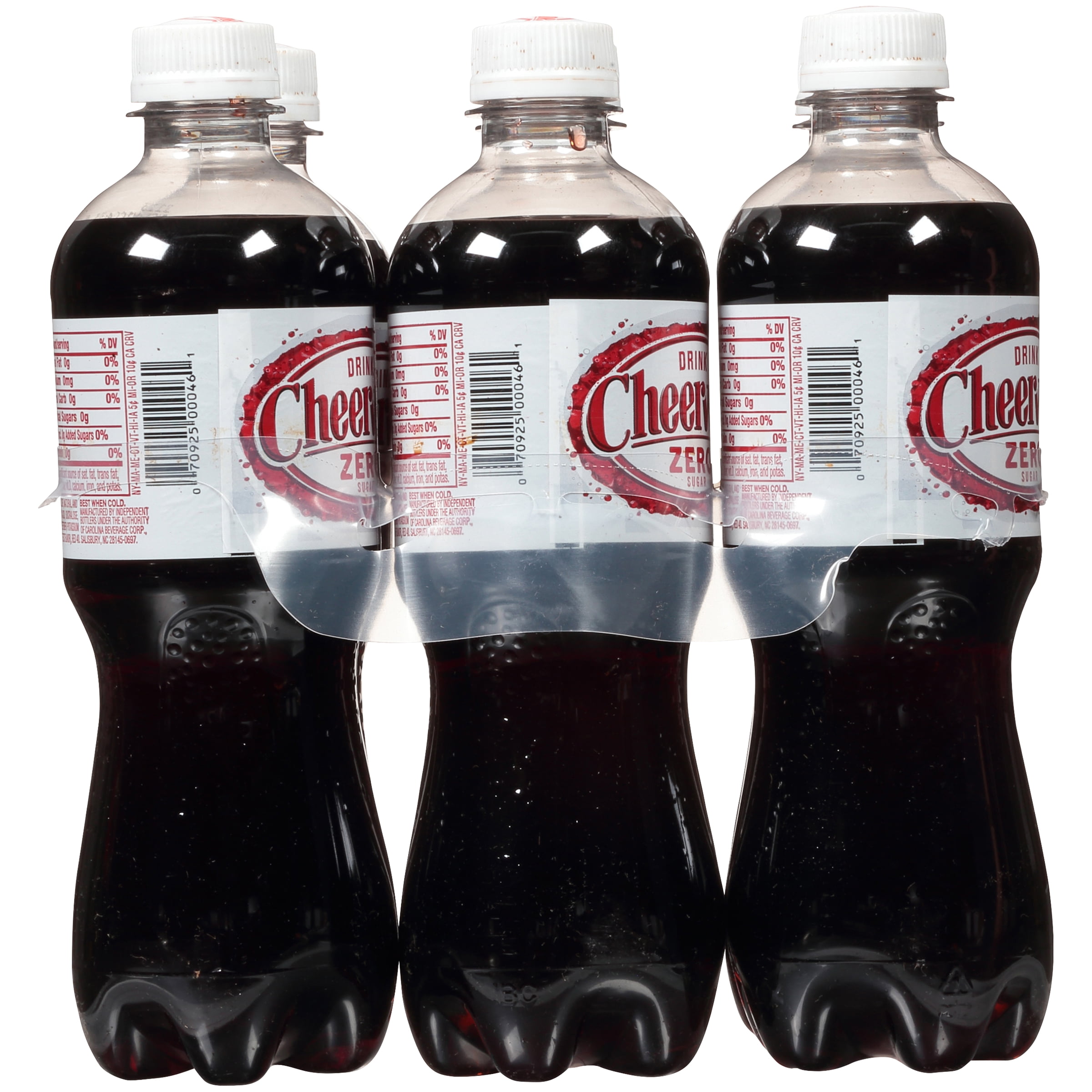 Diet Cheerwine Cherry Cola Soda Pop, 16.9 Fl Oz, 6 Pack Bottles