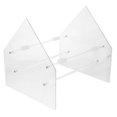thumbnail image 1 of Revistero transparente de metal para archivos y periódicos, 1 of 6