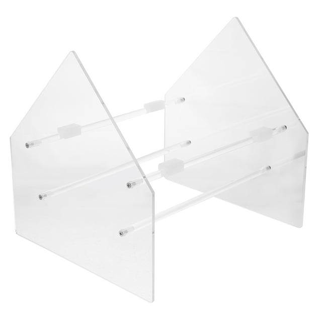 Revistero transparente de metal para archivos y periódicos