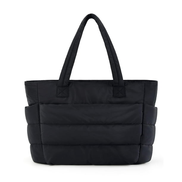 Bolsa de mano BAGSMART Lightweight Puffy para mujer, 20 L (negra)