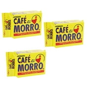 CGT Espresso Cafe El Morro Siempre El Mejor Puerto Rico Coffee 100% Pure Coffee Ready for Brewing Vacuum Seal for Freshness Modern Roasting 6 oz. (Pack of 3)