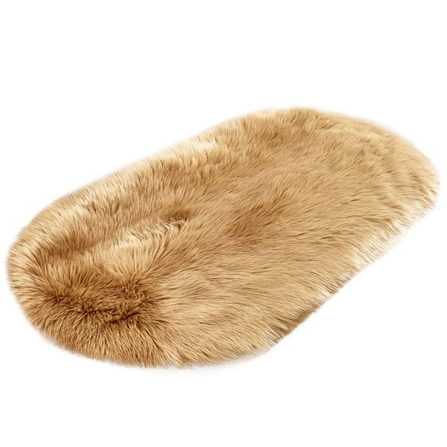 Japceit Super Soft Faux Sheepskin Area Rugs For Bedroom Floor Plush Carpet Faux Rug Bedside Rugs