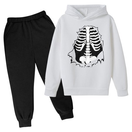 

Fall Winter Savings Clearance 2024! abtuhar Baby Girl Outfits Toddler Fall Outfits for Girl Boy Halloween Print Long Sleeve Hoodie Top and Long Sweatpants Set Toddler Sweatsuit White 9-10 Years
