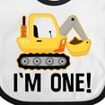 thumbnail image 4 of Inktastic 1st Birthday Construction Truck Boy Boys Baby Bib, 4 of 4