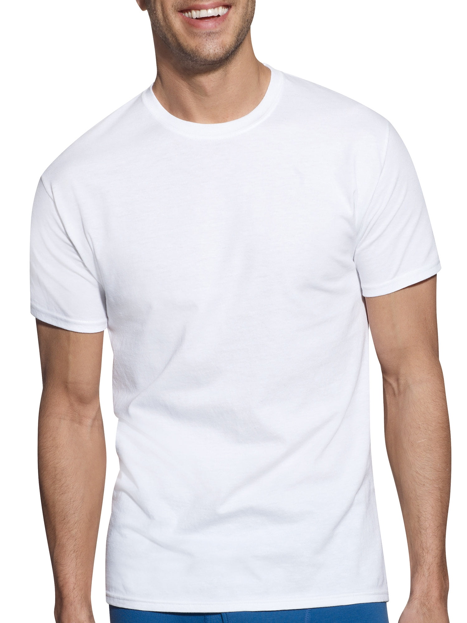 Hanes - Hanes Men's Super Value 10pk White Crew Neck T-Shirt - Walmart ...