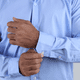 thumbnail image 3 of Camisa de Manga Larga Slim Fit Azul de Vestir Para Caballero, 3 of 4