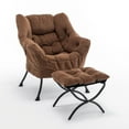 thumbnail image 2 of CQSXDA Accent Recliner Chair With Ottoman In Cozy Upholstered Material Great For Relaxation In Living Rooms Bedrooms Offices, 2 of 10