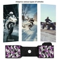 thumbnail image 6 of Uorisanigo ATV Tank Bag Motorcycle Saddlebags Waterproof Purple Camo Print Fuel Tank Storage Pouch for UTV Snowmobile and Off Road Vehicles Motorcycle Hanging Storage, 6 of 7