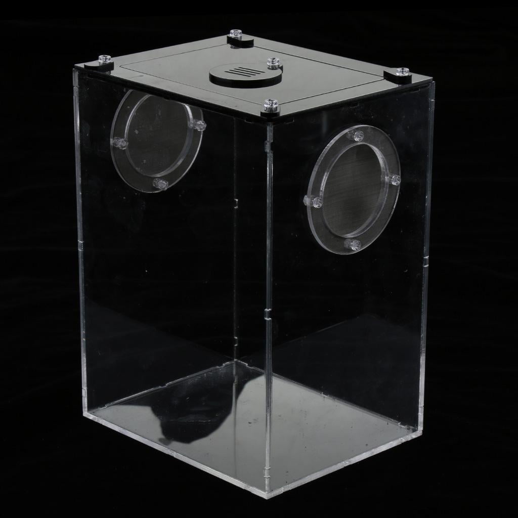 Fzaqwen Acrylic Reptile Terrariums Plant Feeding Tank Lizard Breeding Box Reptiles