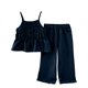 thumbnail image 1 of Odeerbi 3-8 Años Conjunto de Verano Para Niñas Camisola Con Volantes de Algodón Pantalón de Pata Ancha Conjunto de Dos Piezas Pantalón Sin Mangas Top Cintura Elástica Conjunto, 1 of 4