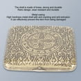 thumbnail image 4 of Metal  Case Box, Classic Retro Style Yellow Double Sides Flower Design Holder For 20, 4 of 8