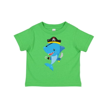 

Inktastic Pirate Shark Cute Shark Little Shark Blue Shark Gift Toddler Boy or Toddler Girl T-Shirt