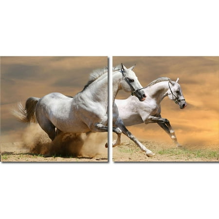 UPC 847321011526 product image for Galloping Grandeur Mounted Print Diptych in Multicolor | upcitemdb.com
