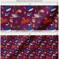 thumbnail image 2 of Soimoi Cotton Poplin Fabric Coral,Whale & Jellyfish Ocean Print Fabric by Yard 56 Inch Wide, 2 of 7