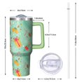 thumbnail image 2 of 40 oz Santa Bells Holiday Tumbler with Handle and Straw, Stainless Steel Insulated Cup 40 oz, Leak Proof Christmas Mug, Winter Gift, 2 of 4