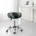 thumbnail image 7 of Lsque Floral Angelic White Wings Pattern Round Bar chair cushion covers Velvet Fabric Premium Comfort Protects from Scratches and Stains for 14-17 Inch Chair-12 inch, 7 of 7