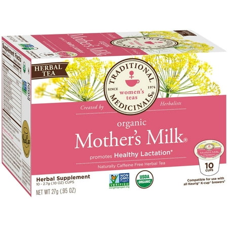 Traditional Medicinals Mother's Milk K-Cup Tea, Organic, 10 CT