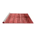 thumbnail image 2 of Ahgly Company Machine Washable Indoor Round Abstract Red Modern Area Rugs, 7' Round, 2 of 4