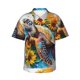 thumbnail image 1 of Fotbe Sunflower Turtle Camisa Hawaiana para Hombre Unisex – Camisa Casual de Verano con Botones de Manga Corta de Algodón y Lino,3X-Large, 1 of 7