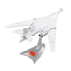 thumbnail image 3 of Avión de juguete de aleación fundida a presión, TU-160 a escala 1/200 con soporte, modelo de caza de juguete para decoración de habitación,, 3 of 9