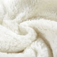 thumbnail image 5 of Merrylife Teen Adult Plaid Fleece Fabric Plush Washable Throws, White, 5 of 6