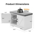 thumbnail image 6 of CONCETTA 28" Shoe Storage Bench with Cushion, Entryway Storage Cabinet with Adjustable Shelves, Shoe Organizer Bench for Bedroom Hallway, 6 of 10