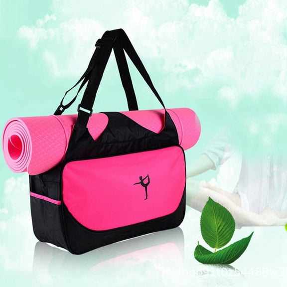 Yoga Bag,Travel Large Capacity Yoga Mat Backpack,Gym Bag,Pink