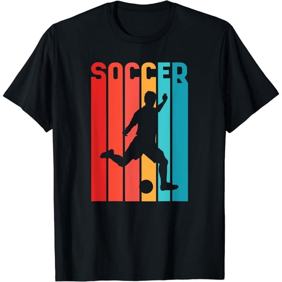 Colourful Soccer Player T-Shirt mens t shirt，black，women，funny，misfits，men，journey，t-shirt