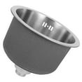 thumbnail image 2 of Stainless Steel Small Kitchen Sinks for RV Outdoor Use Round Shape 11 Inch Silver Drainage 1Pcs, 2 of 5