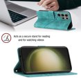 thumbnail image 4 of Compatible with Samsung Galaxy S23 Ultra 5G Classic Embossed PU Leather Case with Card Holder Shockproof Cover, 4 of 5