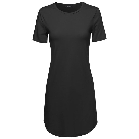 FashionOutfit Women's Basic Long Line T shirt Color Variations