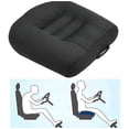 thumbnail image 1 of Car Booster Cushion, Adult Car Booster, Car Seat Elevation Cushion for Relief and Comfort with Breathable Mesh(Black), 1 of 5