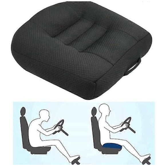 Car Booster Cushion, Adult Car Booster, Car Seat Elevation Cushion for Relief and Comfort with Breathable Mesh(Black)