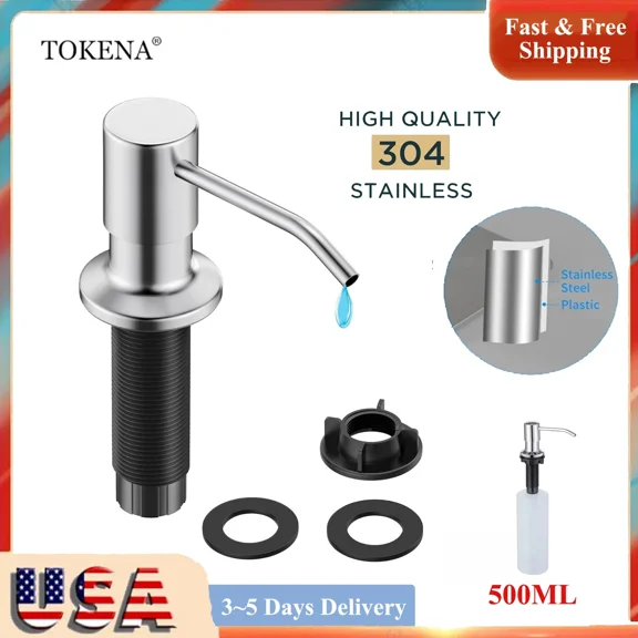 Soap Dispenser For Kitchen Sink Built In Sink Soap Dispenser With 17 Oz Bottle