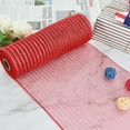 10 Inch 3 Rolls Red/Blue/White Decorative Mesh Ribbons, Fabric Mesh