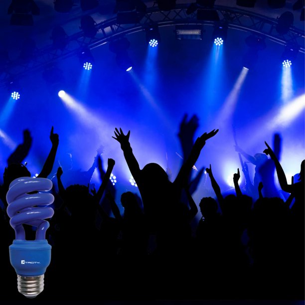 Xtricity T2 Spiral Blue Compact Fluorescent Light Bulb, CFL, 13W 