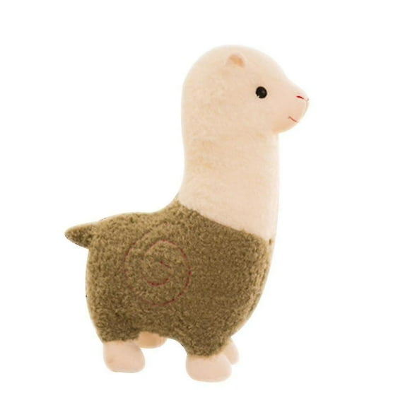 Jouet en Peluche Alpaga, Coussin Câlin Animal en Peluche Lama Cadeau de Noël Anniversaire