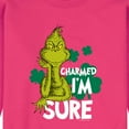 thumbnail image 2 of The Grinch - Charmed Im Sure - Men's Crew Neck Fleece Pullover, 2 of 4