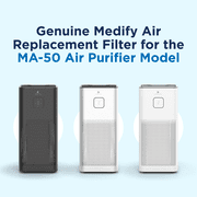 Medify Air MA-50 Replacement Filter 1-Pack | 3-in-1 Pre-Filter, HEPA H13 & Activated Carbon Filter | Removes Smoke, Dust & Odors | MERV 17
