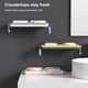 thumbnail image 5 of Estante de almacenamiento de pared para baño, organizador autoadhesivo, sin perforaciones, escurridor doméstico extraíble con colgador Almacenamiento y organización del hogar Azul amarillo Bearachild HA063243-01B, 5 of 6