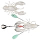 thumbnail image 3 of Señuelos realistas de pesca de PVC, cebo con forma de cangrejo Artificial, accesorio de pesca en aguas profundas, 80g, Plata, 3 of 5