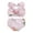 Pink Floral, variant on Bagilaanoe Toddler Baby Girls Swimsuits 2 Piece Bikinis Set Floral Print Sleeveless Camisole Tops Shorts 6M 12M 18M 24M 3T 4T Kids Swimwear Bathing Suit Beachwear