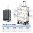 thumbnail image 2 of Travel Luggage Cover Protector - Classic Painted Cute Cartoon Cat Anti-Scratch Suitcase Covers Fits 18-32 Inch Luggage, 2 of 5