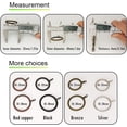 thumbnail image 5 of 20 pcs Metal Curtain Rings with Eyelet, 1-1/4 inch Inner Diameter,Fits Up to 1 Inch Rod(Bronze, 1-1/4 inch), 5 of 5