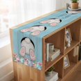 thumbnail image 6 of Table Runners 90 Inches Long Dress Scarves, Easter Bunny Farmhouse Coffee/Dining/Kitchen Table Runner for Living Room, Colorful Eggs Cute Rabbit Blue Country Wooden 13x90 Inch, 6 of 9